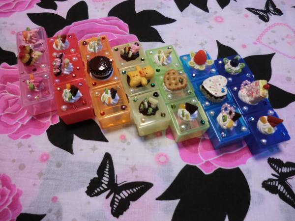 スイーツデコ　サプリメント小物ケース　水色　ブルー２個セット_1