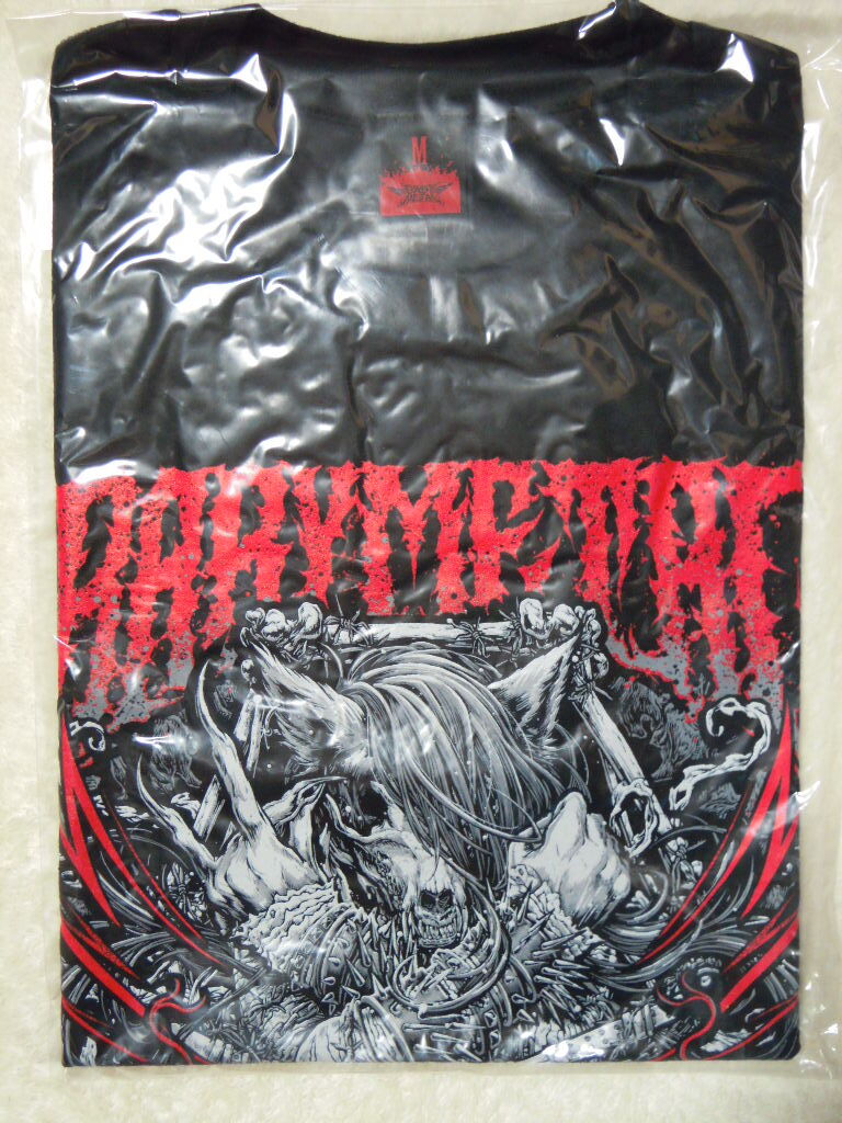 【METALLICA WorldWired Tour 2017 Seoul】 BABYMETAL Ｔシャツ ベビーメタル 「MASTER OF METAL」 TEE Ｍサイズ 未開封品_1