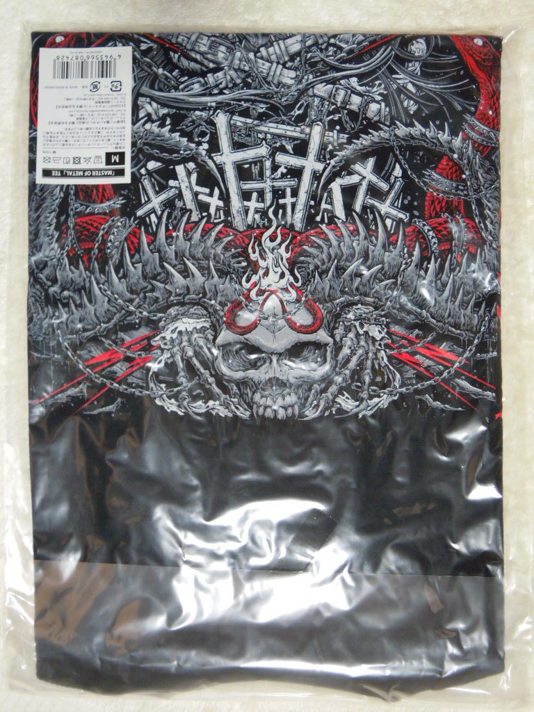 【METALLICA WorldWired Tour 2017 Seoul】 BABYMETAL Ｔシャツ ベビーメタル 「MASTER OF METAL」 TEE Ｍサイズ 未開封品_2