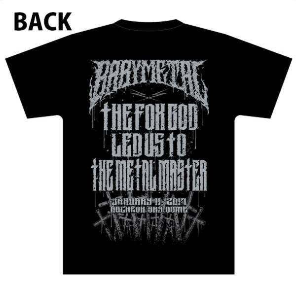 【METALLICA WorldWired Tour 2017 Seoul】 BABYMETAL Ｔシャツ ベビーメタル 「MASTER OF METAL」 TEE Ｍサイズ 未開封品_5