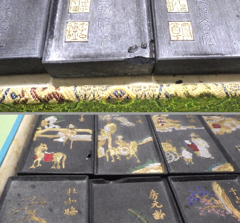 未使用　中国鐵墨　18個入 / 　古墨 書画墨 唐墨_6