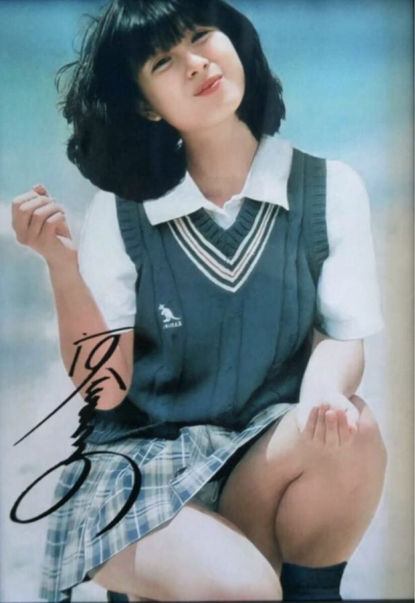 生写真 河合奈保子 サイン入り 昭和アイドル グラビア(写真)｜売買され
