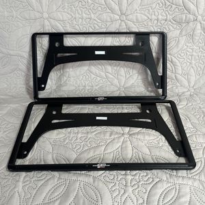 カスタムペイント ナンバーフレーム 前後セット 無限 マットブラック ラプターチッピング