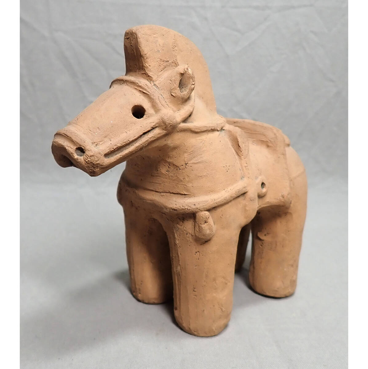 昭和レトロ【本部はにわ製作所 埴輪 馬 ホ マ刻印】本部マサ 土偶