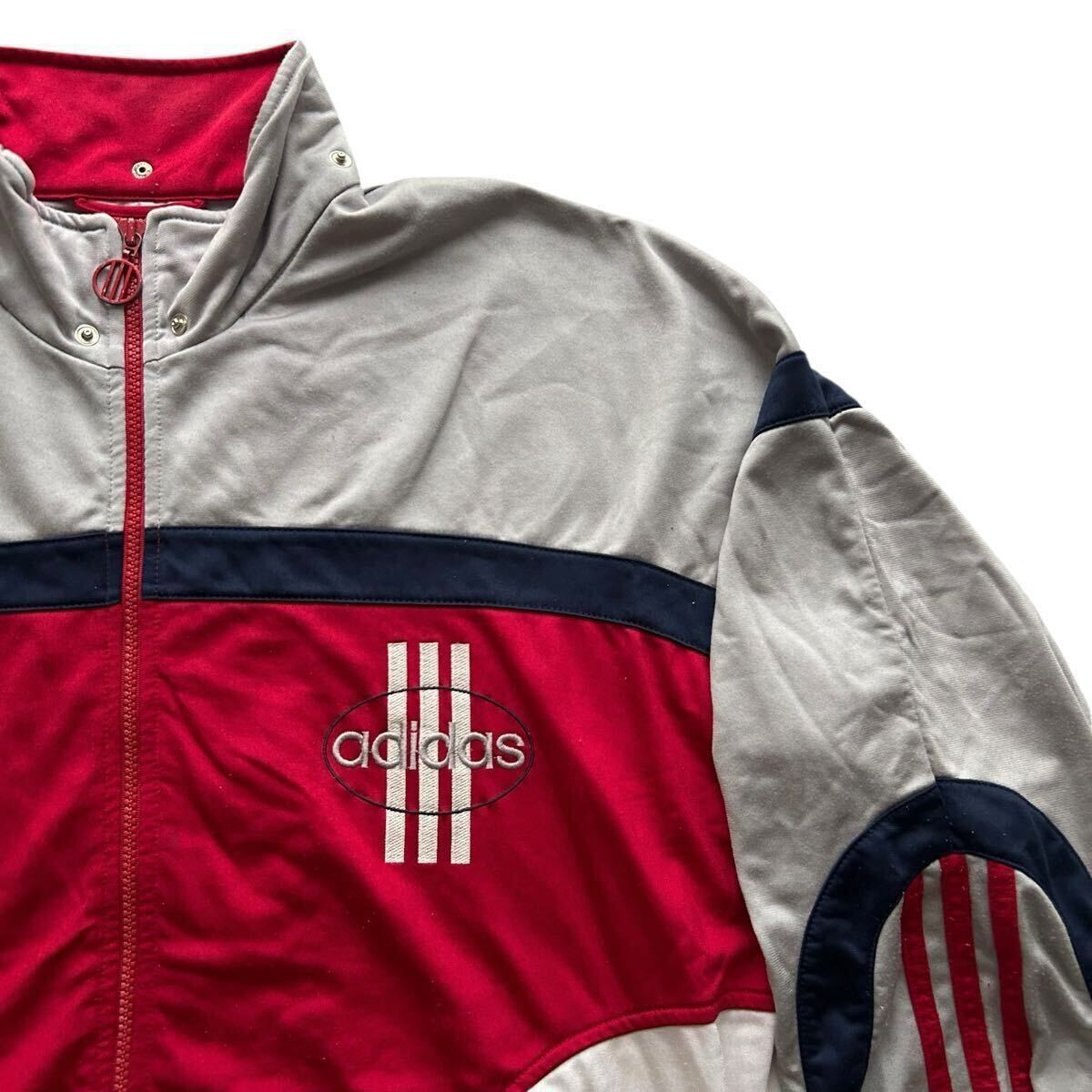 90s adidas トラックジャケット トレフォイル 万国旗タグ L ビンテージ