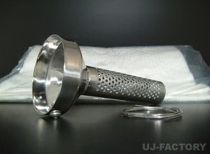 ★SUS304/ステンレス製パンチング・インナーサイレンサー+グラスウール★90φ用（約）出