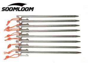新品 Soomloom チタン ペグ 24cm 8本セット スームルーム タープ テント 固定 チタン製 T