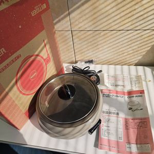 【本体未使用】グリルパン TIGER CGW-A060 ガラス蓋付 着脱式【箱汚損あり】