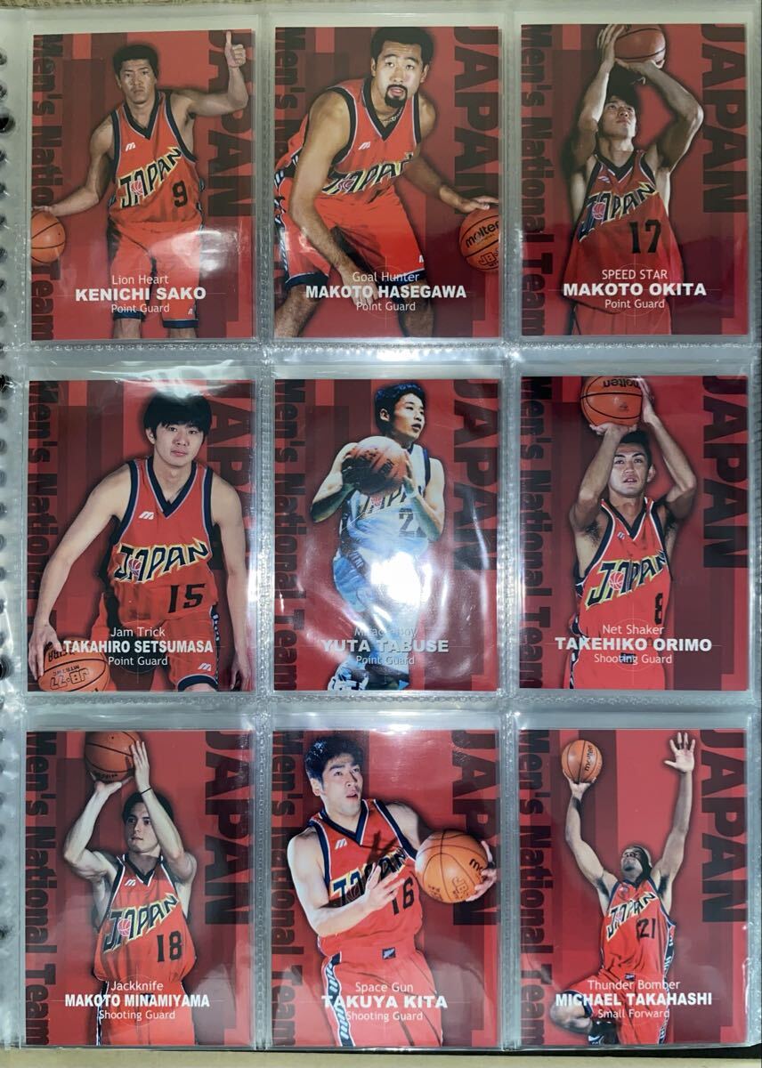 日本代表バスケットボール選手サインカードセット 長谷川誠 直筆サインカード〜1998年日本代表バスケットボール世界