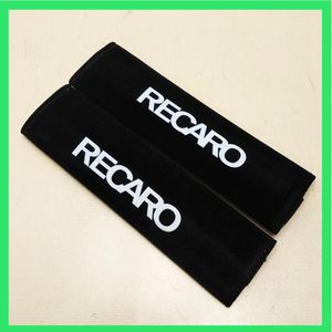 ★RECARO★黒★シートベルトカバー★シートベルトパッド★2本セット★レカロ★
