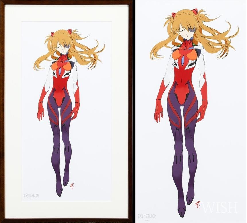 WISH】本田雄「アスカ」複製原画 約10号 ◇エヴァンゲリオン展限定複製
