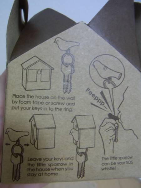 鍵かけ　キーホルダー　鳥型　新品_2