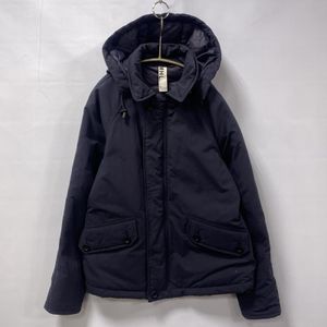 MHL./エムエイチエル/フーデッドダウンジャケット/ボタン・ジッパーフロント/フード脱着