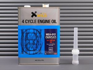 100%化学合成油【AZ・エーゼット】※《MEA-012/ONROAD》　バイク用 4サイクルエンジンオ