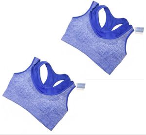 スポーツブラ フィットネス ピラティス ヨガ トレーニング ブラ スポーツ ブルー 青 二重