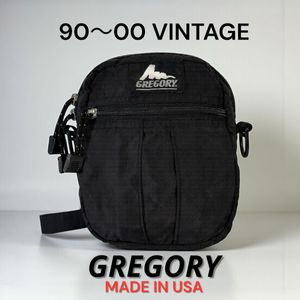 90～00's VINTAGE USA製 GREGORY クイックポケット M 黒 旧タグ グレゴリー アウトドア