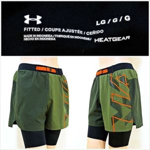 KE2-D53☆//UNDER ARMOURアンダーアーマー☆Lサイズ*スパッツ一体型ショートパンツ※一番
