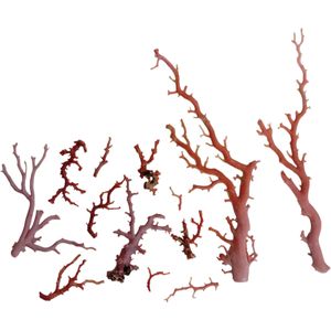 桃色 【中古品】サンゴ 珊瑚 原木 まとめ 桃色 紅色 赤珊瑚 無加工 約