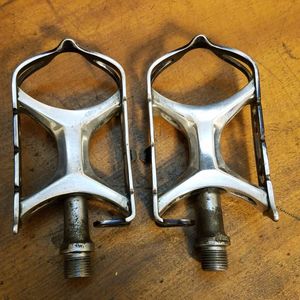 サンツアー シュパーブ ペダル 回転良好　※錆び有ります。　SUNTOUR SUPERBE made in Ja