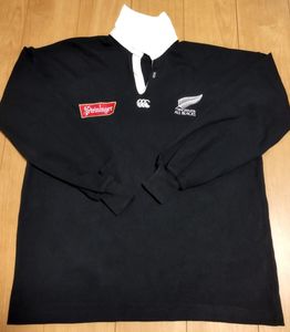 【ヴィンテージ】 ■ カンタベリー ラグビージャージ 長袖 ■ オールブラックス ■ L ■
