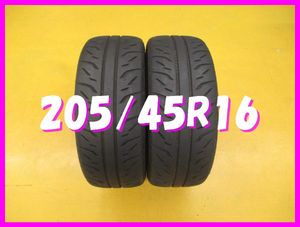 ◆送料無料 A1s◆　ハイグリップ　205/45R16　87W　ブリヂストン　POTENZA RE-71R　夏２