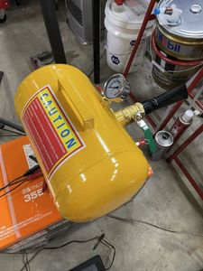 完成品 エアービードブースター オイルゲージ付き 空気入れ 20L ビードブースター 引っ張