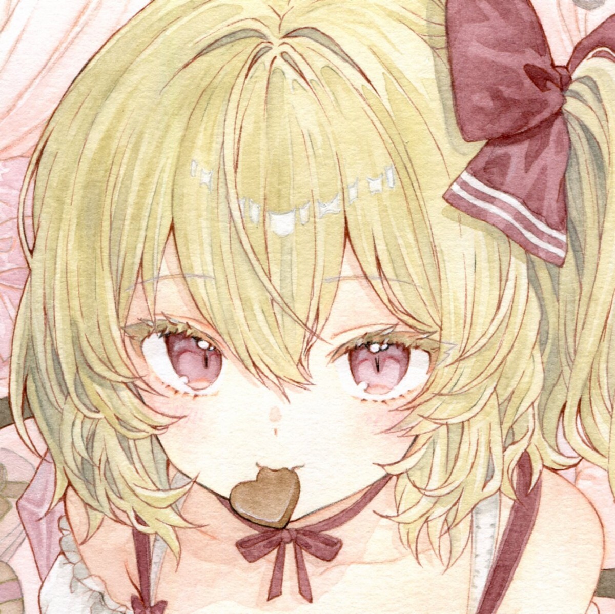 手描きイラスト 東方Project フランドール・スカーレット バレンタイン