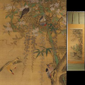 肉筆絹本掛軸の値段と価格推移は？｜95件の売買データから肉筆絹本掛軸