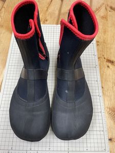 エクセル　FP-5780 鮎タビ(中割フェルト) ブラック×レッド LL