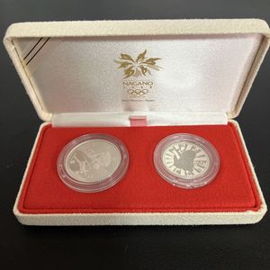 長野オリンピック冬季大会記念プルーフ貨幣セットバイアスロン 長野オリンピック冬季競技大会記念 5百円プルーフ白銅貨幣 平成10年銘