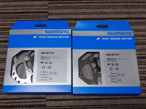 新品未使用品！ シマノ SHIMANO SM-RT70-S 160mm ディスクブレーキローター センターロッ