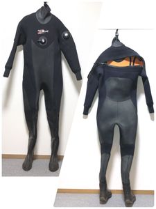 AQUALUNG アクアラング ドライスーツ ブーツサイズ 26cm 着丈約 151cm 厚さ約 5mm ダイビ