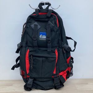 CLIMBING リュックサック/バックパック ブラック×レッド 大容量 多機能 アウトドア 登山