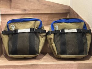 美品　シムワークス　SIMWORKS Chibi Pannier　パニアバッグ　バイクキャンプ　ブルーラ