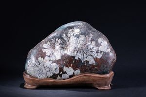 Yahoo!オークション L0355 菊花石 水石 16kg 天然石 鉱物 鉱石 鑑賞石