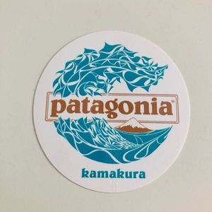 新品正規品patagoniaパタゴニア 鎌倉店限定 波ロゴステッカー34