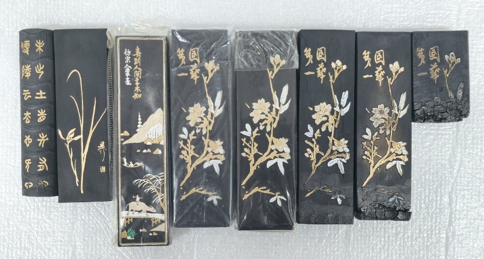 中国書画墨/上海黒厰/徽歙曹素功/鉄斎/唐墨/上海墨/固形墨/鉄斎翁書画