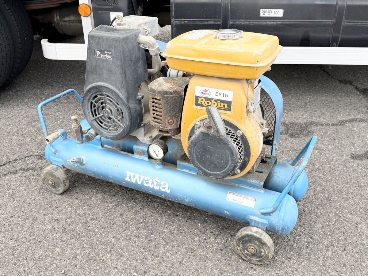 USED◇【イワタ 岩田 IWATA エンジンコンプレッサー ガソリン モデル 
