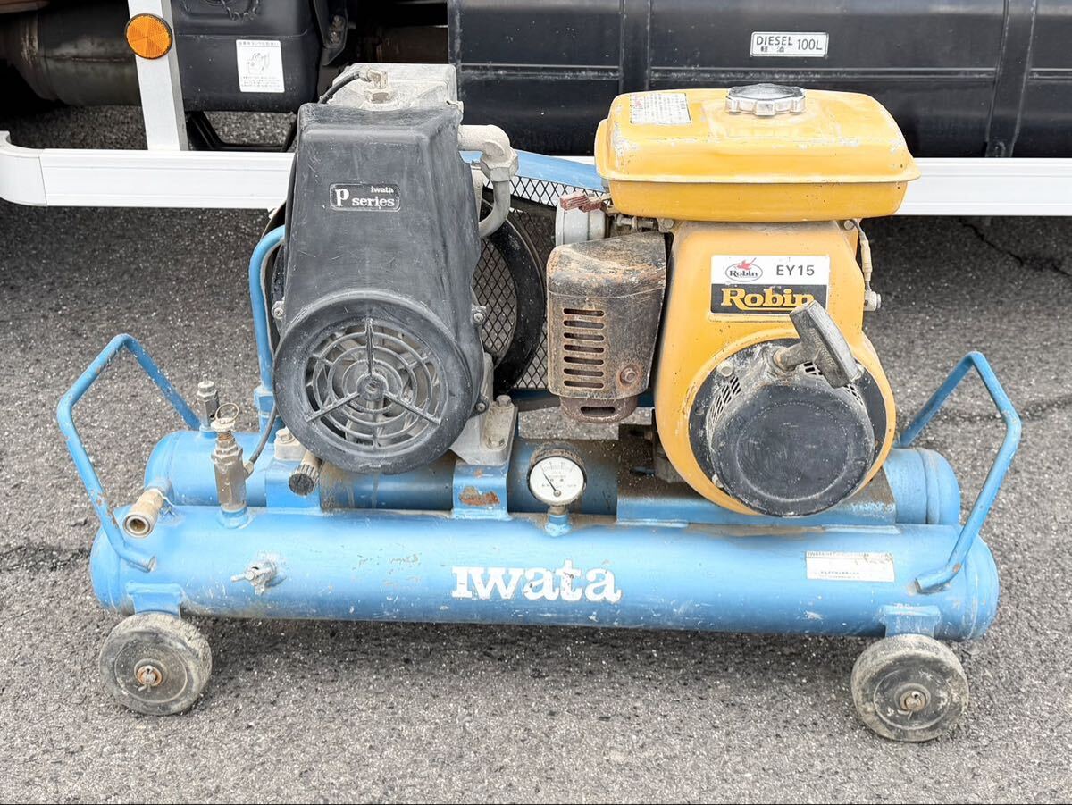 USED◇【イワタ 岩田 IWATA エンジンコンプレッサー ガソリン モデル 