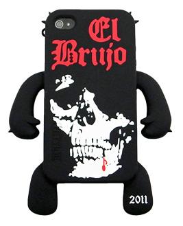 送料無料☆YETTIDE・手足が生えたiPhone4シリコンケース☆ドクロ_1