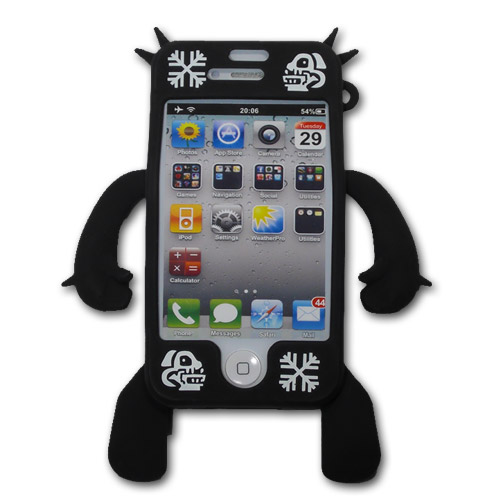 送料無料☆YETTIDE・手足が生えたiPhone4シリコンケース☆ドクロ_2