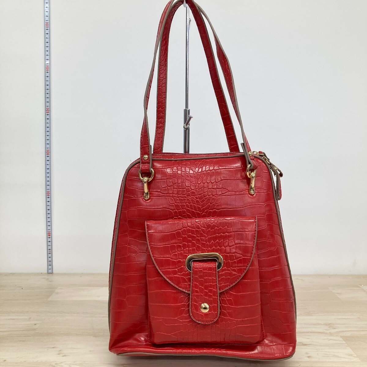 未使用 Monte Rosso モンテロッソ ハンドバッグ/トートバッグ レッド 