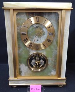 稼働品］セイコー SEIKO EMBLEM 大理石 置き時計 【HW421G】