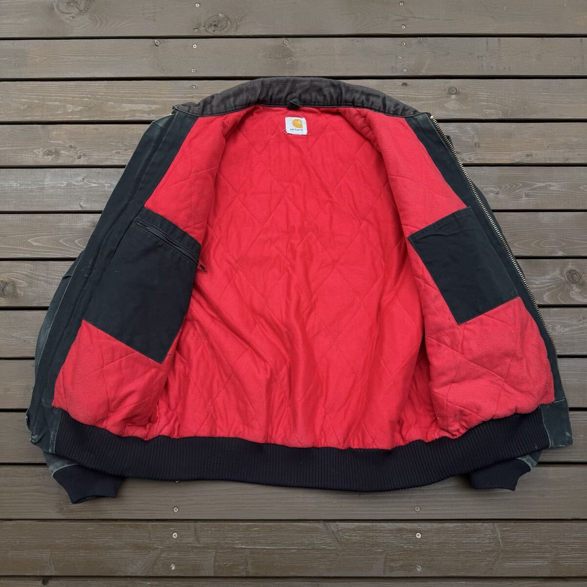 90s 00s carhartt Santa Fe Jacket サンタフェジャケット 黒 XL J13BLK