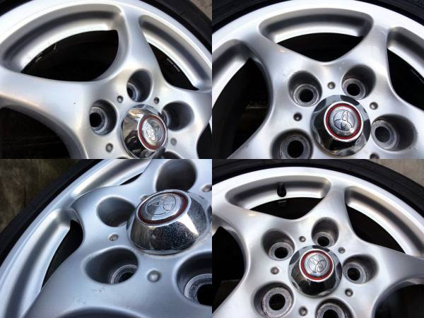 トヨタMR2（SW20）5型純正ホイール中古品V型（タイヤ付）(ラジアル