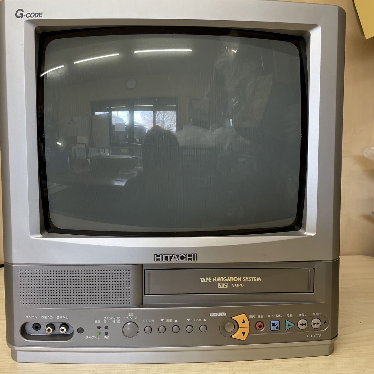 HITACHI/日立 C14-VT7B VHS一体型ブラウン管テレビ G-CODE対応