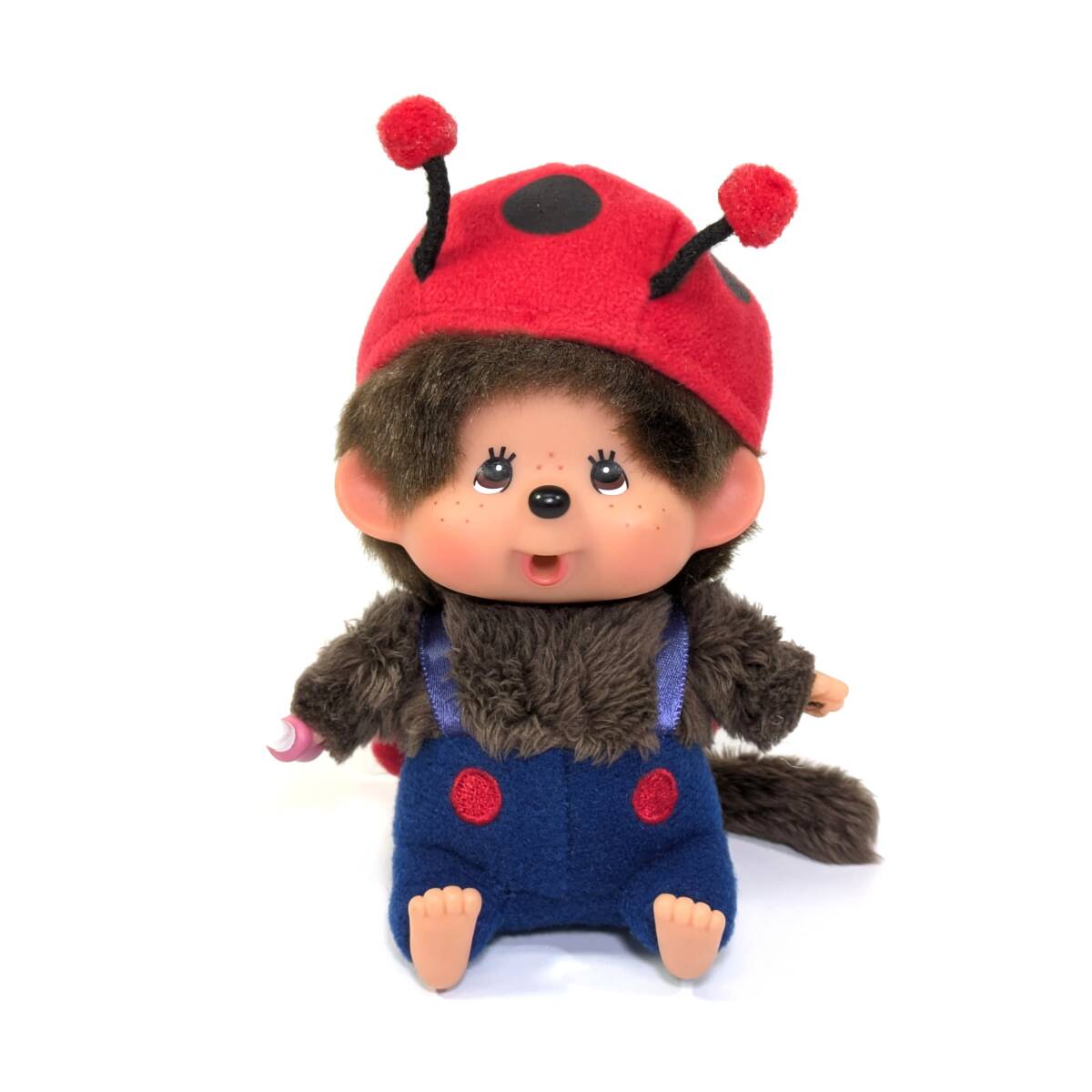 モンチッチ 顔でか SS キーチェーン てんとう虫 セキグチ ぬいぐるみ