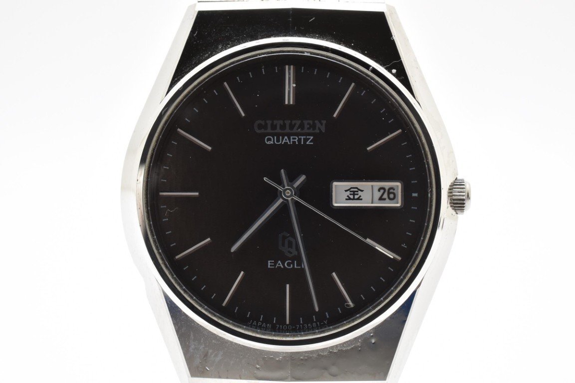CITIZEN シチズン 4-730861 円形 ラウンド 銀 シルバー Silver メンズ 