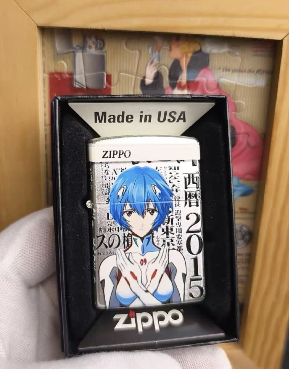 新品 ZIPPO 綾波レイジッポー zippo オイルライター 重量感 真鍮製 未