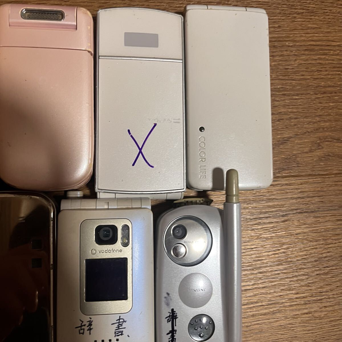 希少】ガラケー 7台まとめ売り Vodafone/J-PHONE/SoftBank 動作未確認